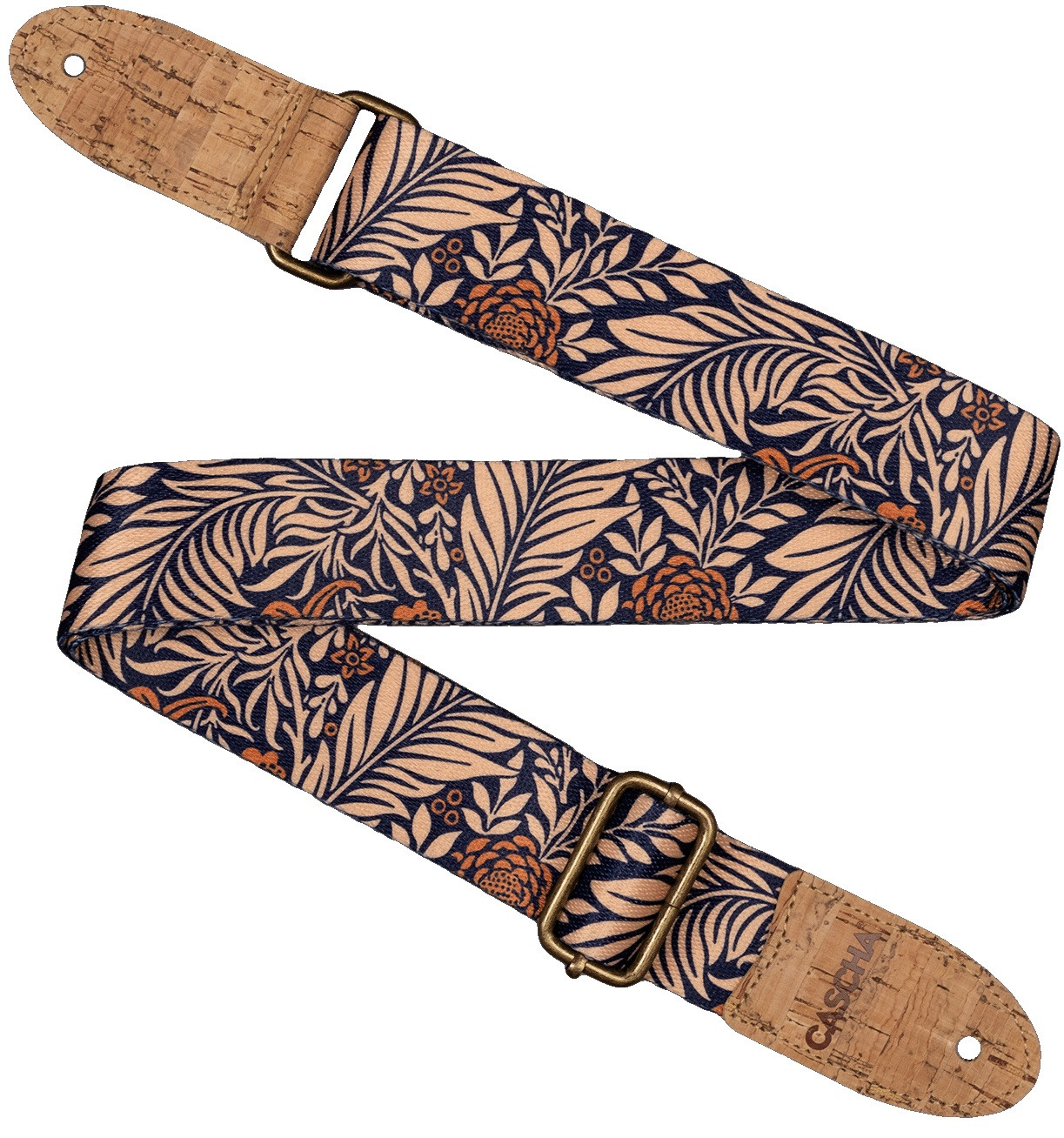 Cascha CUS-VC6 Ukulele Strap Vegan Cork - Midnight Jungle