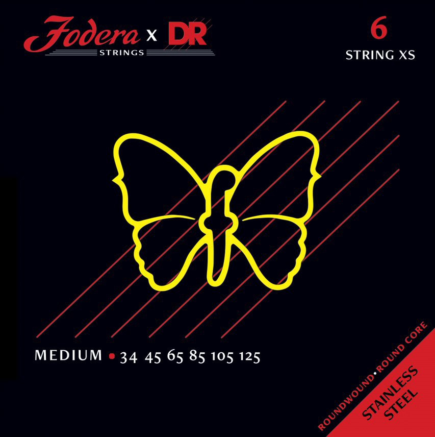 DR Fodera Nickel 6 Medium XS 34125