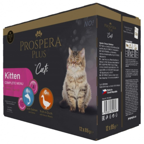 Kapsičky Prospera Plus Cat Kitten Multipack 12x85g