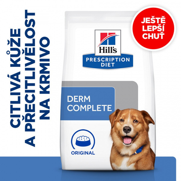 Hill's Prescription Diet Derm Complete rýže a vejce 4kg