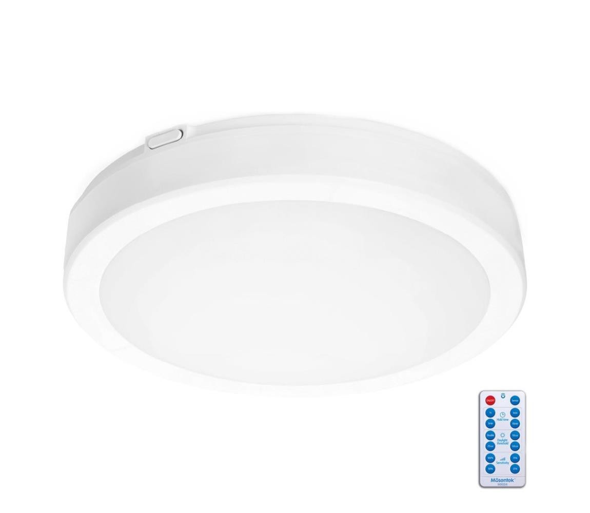 LED Koupelnové stropní svítidlo se senzorem NAIROS LED/18W/230V IP65 bílá + DO