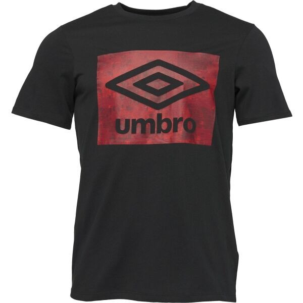 Umbro DIGI CAMO BOX GRAPHIC TEE Pánské triko, černá, velikost