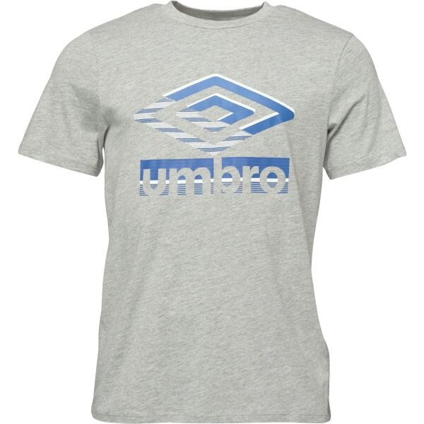 Umbro GLITCH GRAPHIC TEE Pánské triko, šedá, velikost