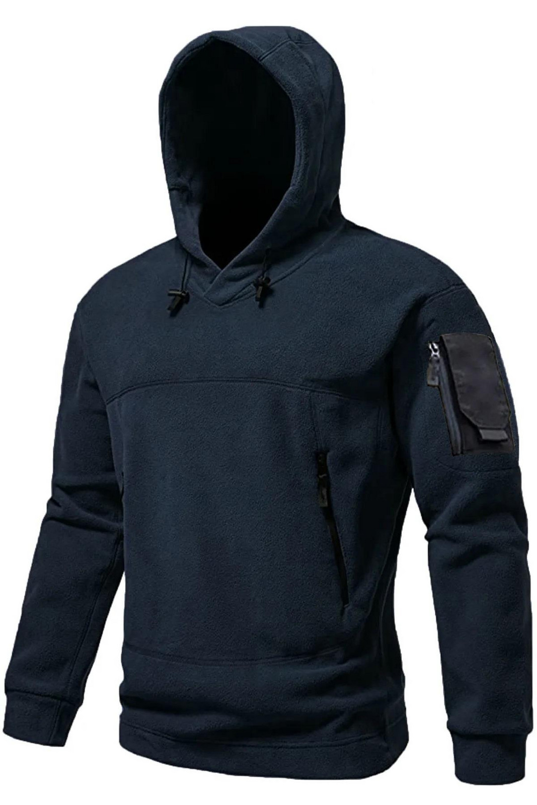 60343 Dewberry Warm Outdoor Hooded Mens Fleece-NAVY