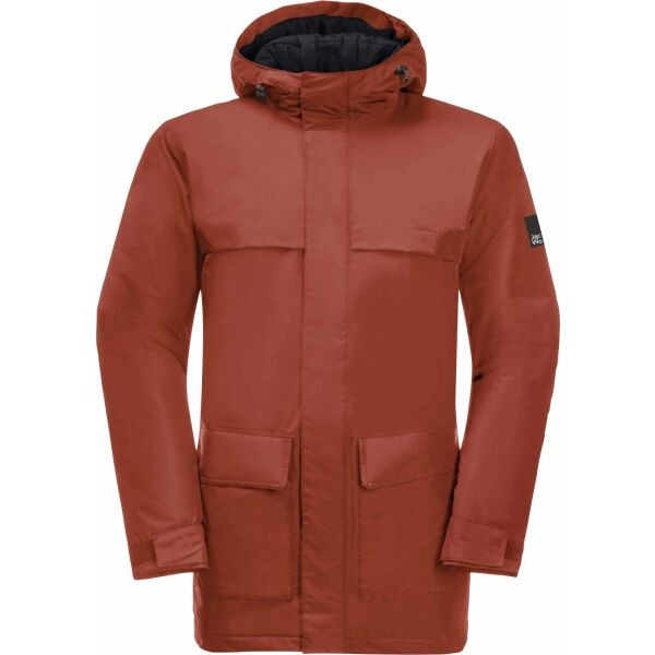 Jack Wolfskin WINTERLAGER M Pánská parka, červená, velikost