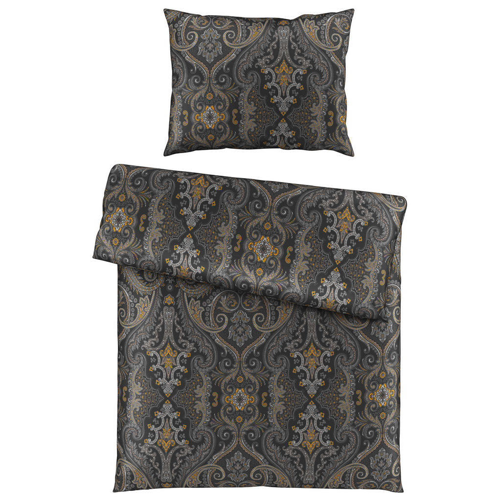 Esposa POVLEČENÍ, satén, antracitová, 140/200 cm