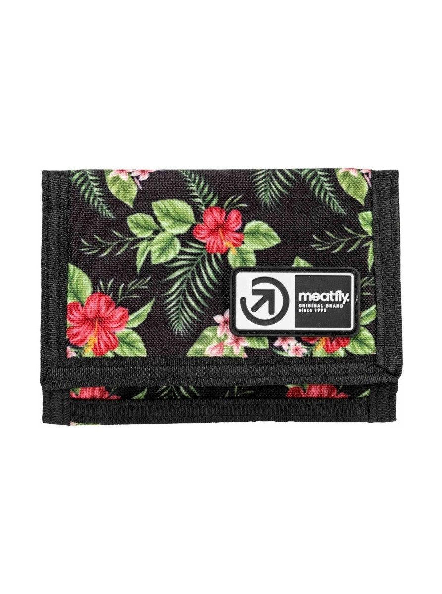 Peněženka meatfly dewey černá/červená one size