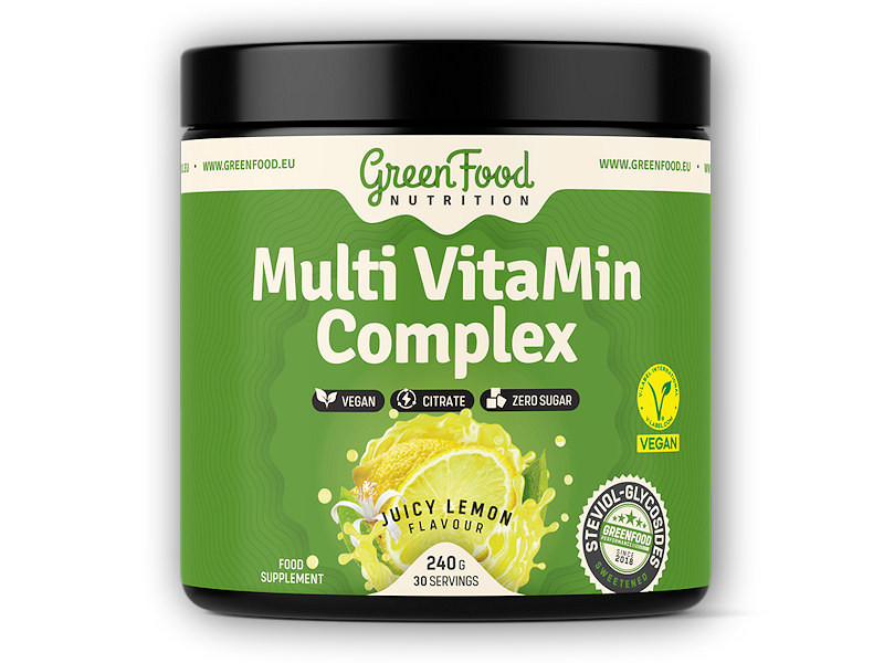 GreenFood Nutrition Multi VitaMin complex 240g Varianta: citronový juice