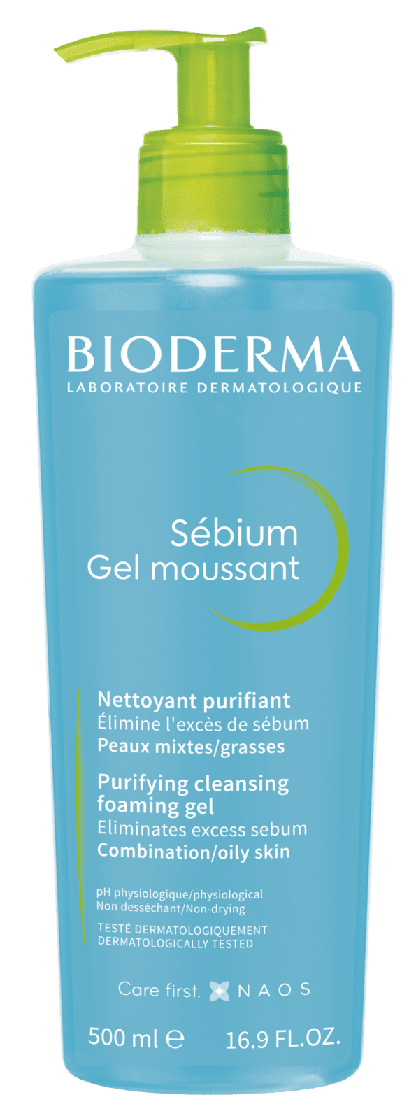 BIODERMA Sébium Gel moussant jemný čisticí gel pro smíšenou a mastnou pleť 500 ml