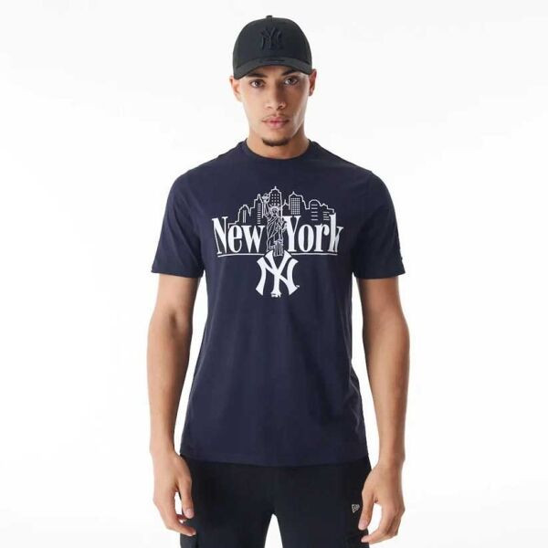 New Era NEW YORK YANKEES MLB Pánské triko, tmavě modrá, velikost