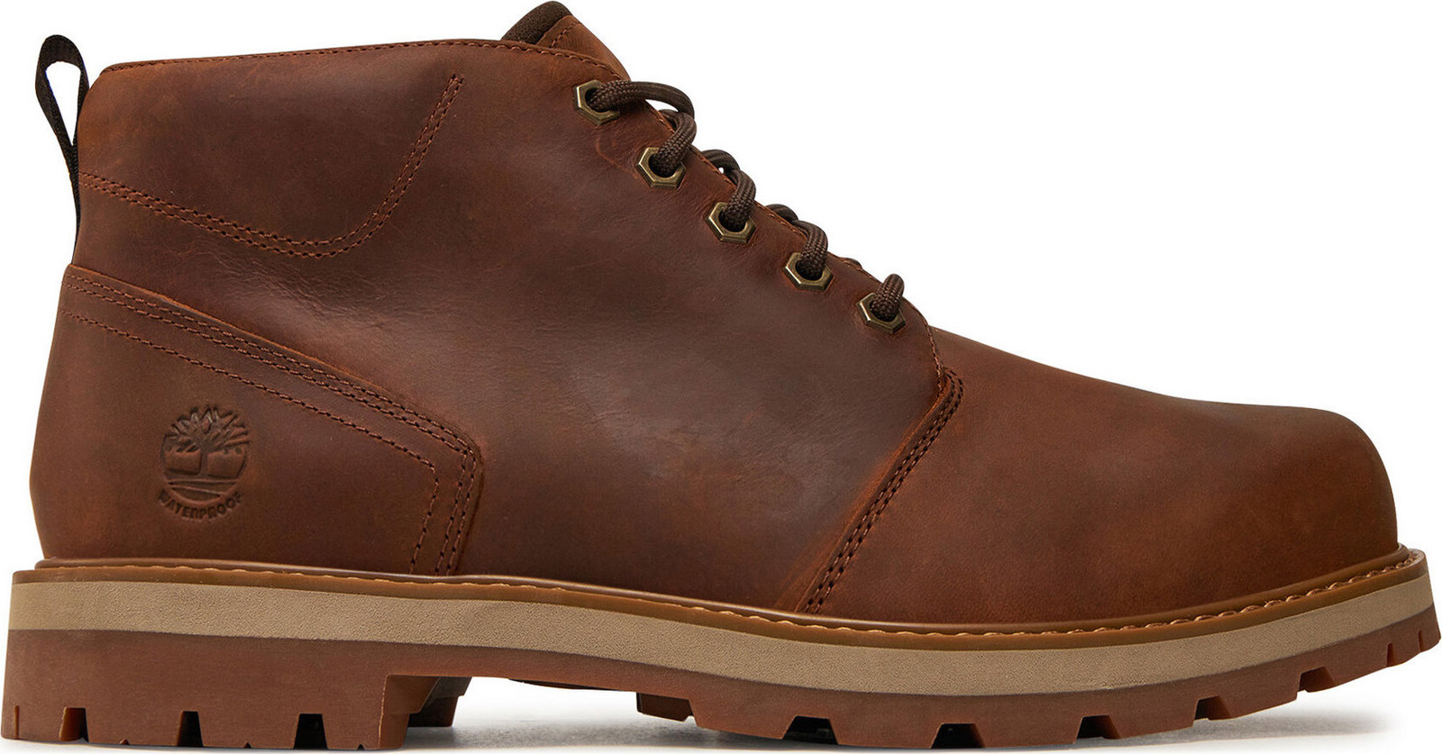 Kotníková obuv Timberland BRITTON ROAD MID CHUKKA WP TB0A69TWEM61 Hnědá