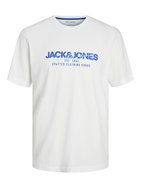 Jack&Jones Pánské triko JJALVIS Standard Fit 12256803 White S