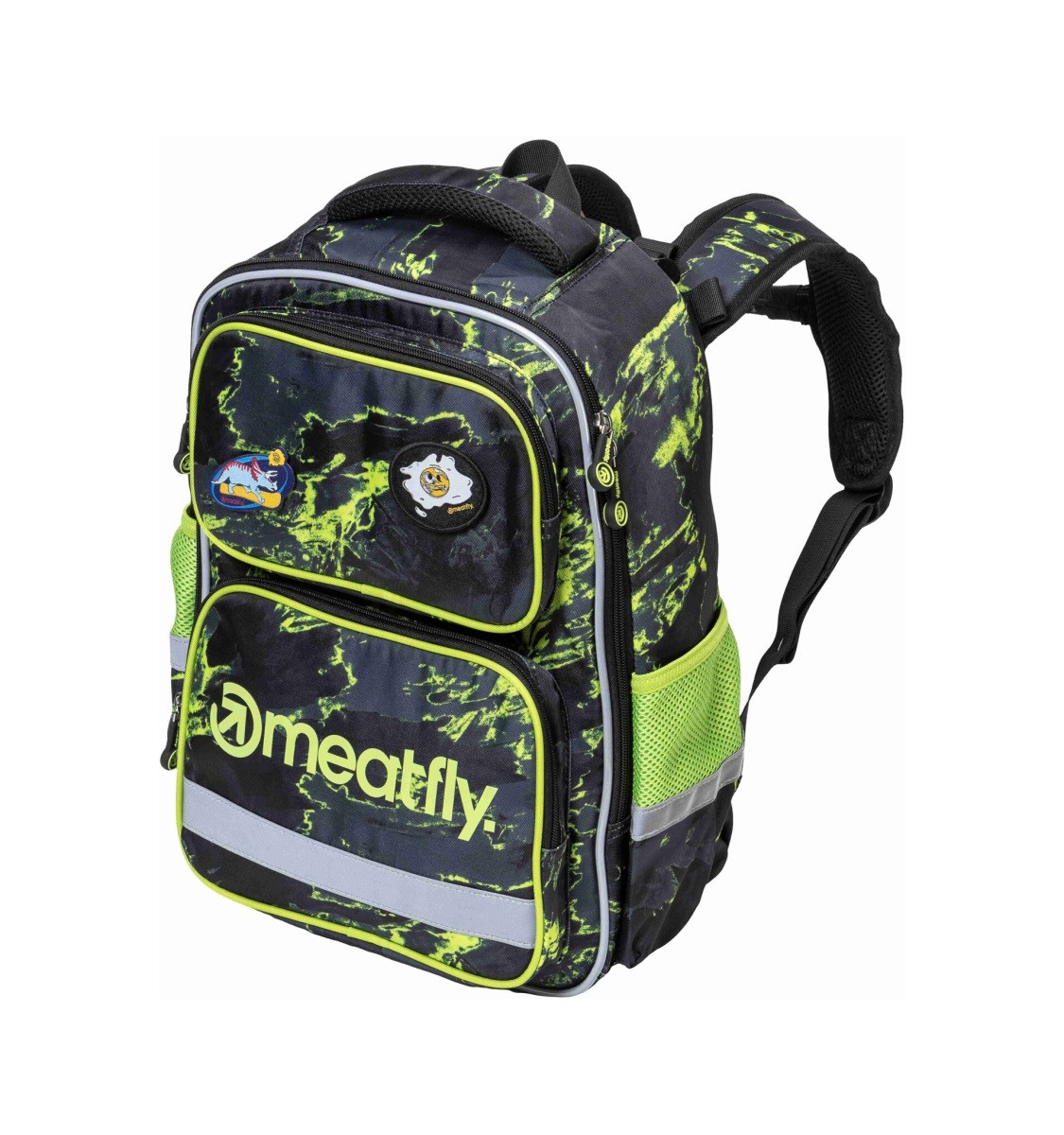 Školní aktovka meatfly max, lime mossy one size