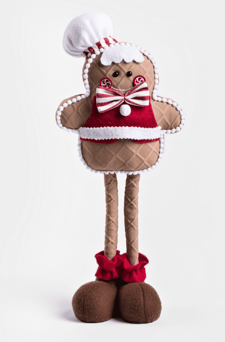 Vánoční figurka | COOKIE | Perníček s dlouhýma nohama | 46 cm | 705380 Homla