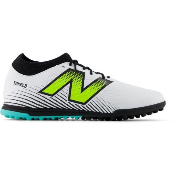 New Balance TEKELA V4 MAGIQUE TF Pánské turfy, bílá, velikost 46.5