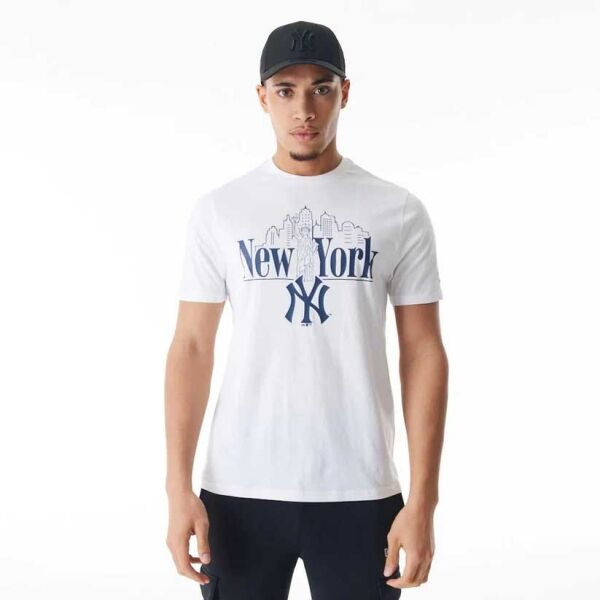 New Era NEW YORK YANKEES MLB Pánské triko, bílá, velikost