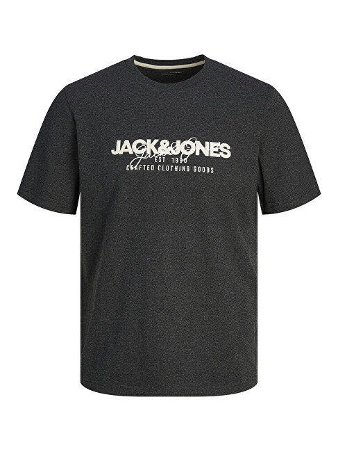 Jack&Jones Pánské triko JJALVIS Standard Fit 12256803 Black XL