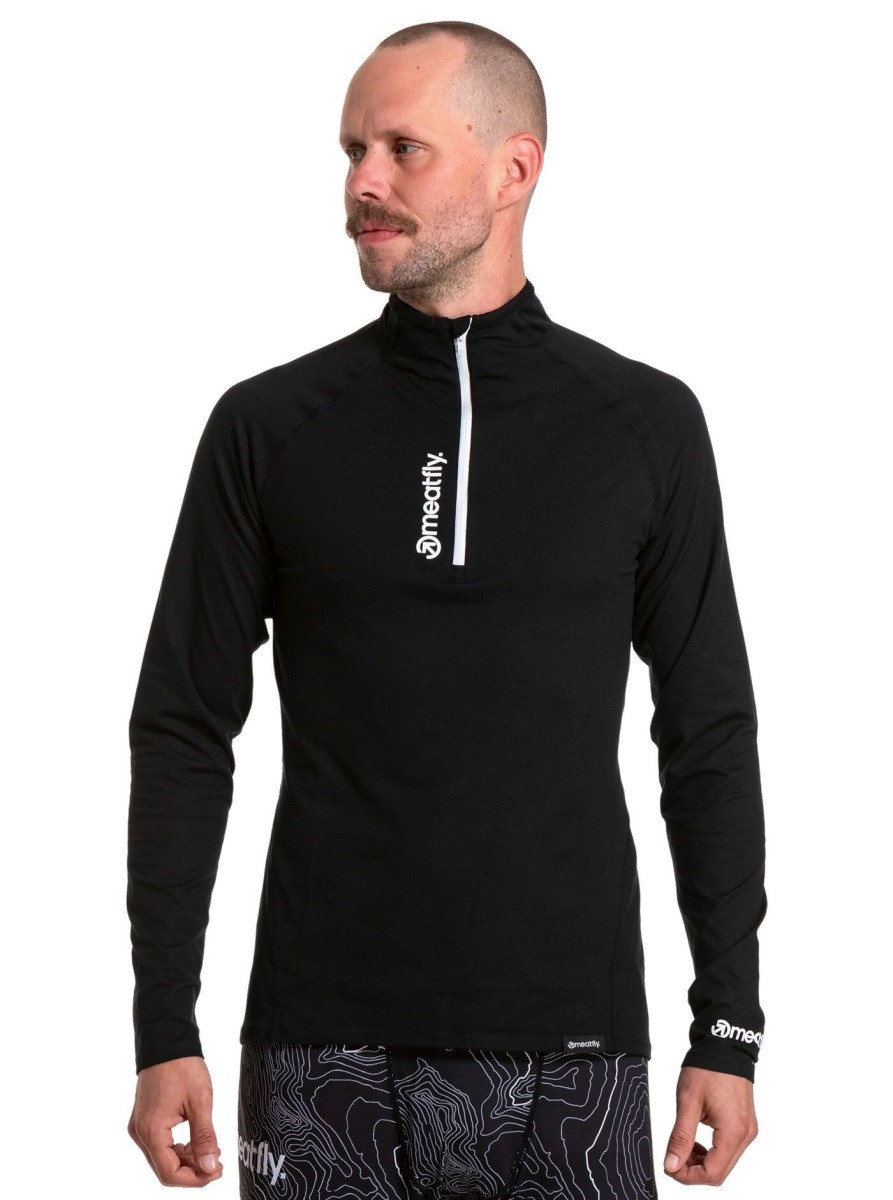 Pánské termo triko meatfly ethan černá m