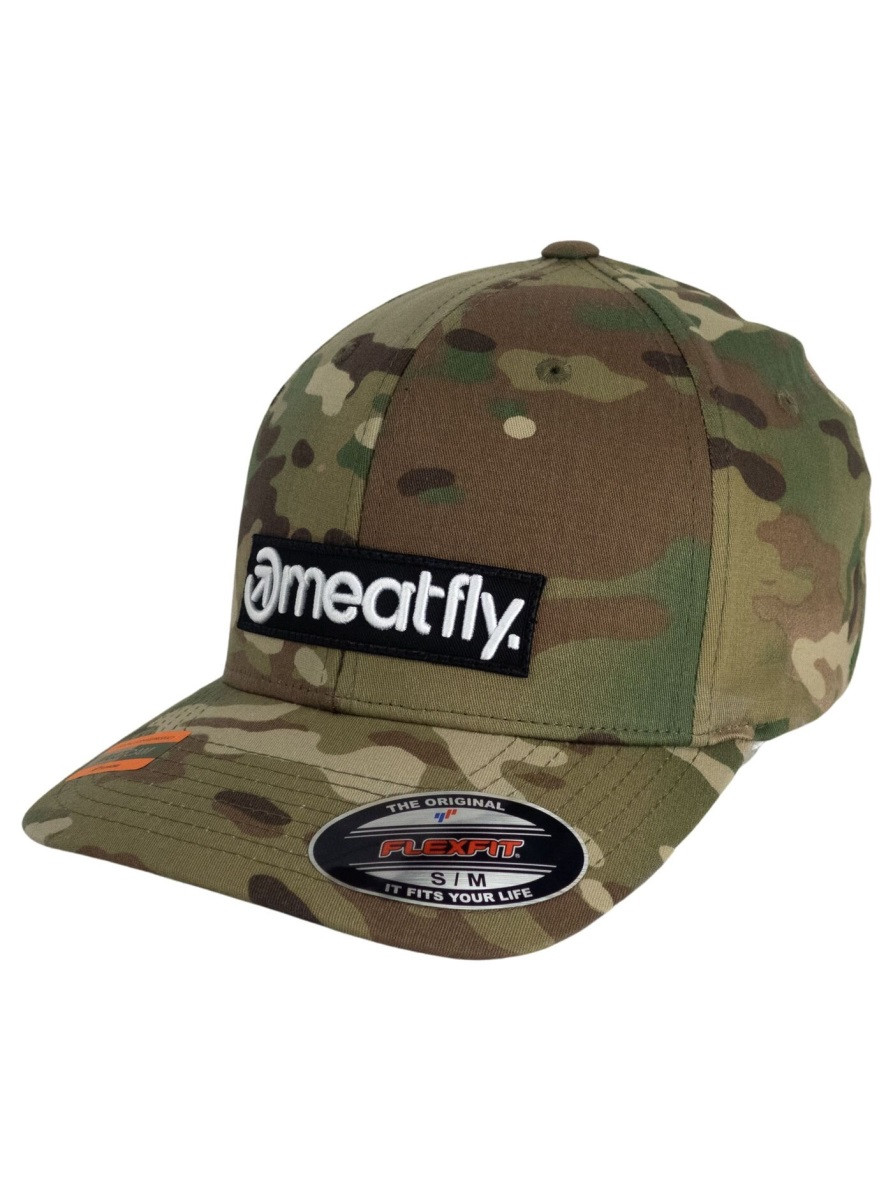 Kšiltovka meatfly raptor flexfit camo s/m