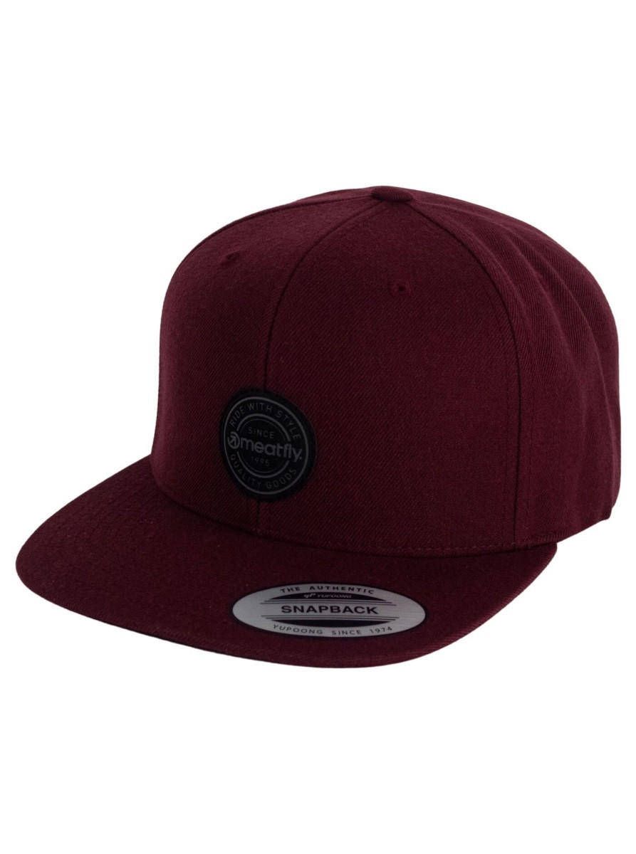 Kšiltovka meatfly hornet snapback černá/tmavě červená one size