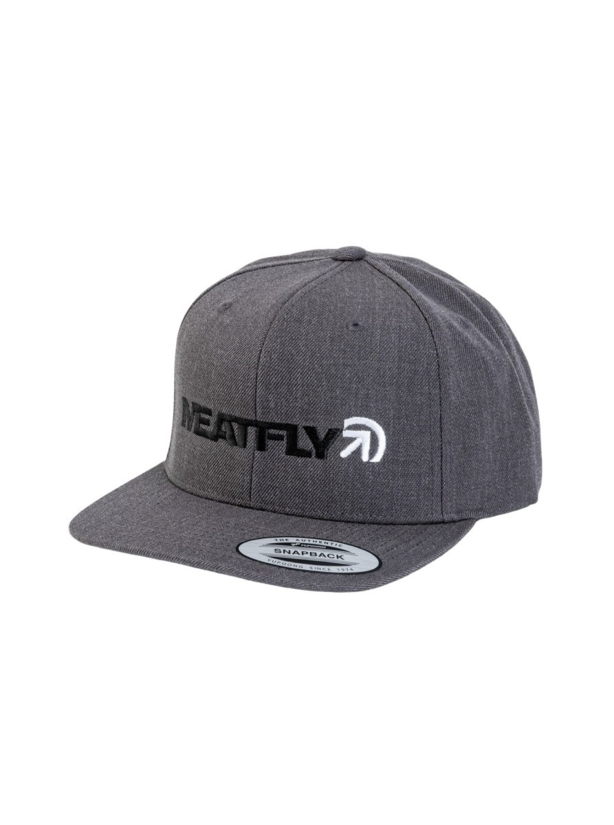 Kšiltovka meatfly skipper snapback tmavě šedá one size