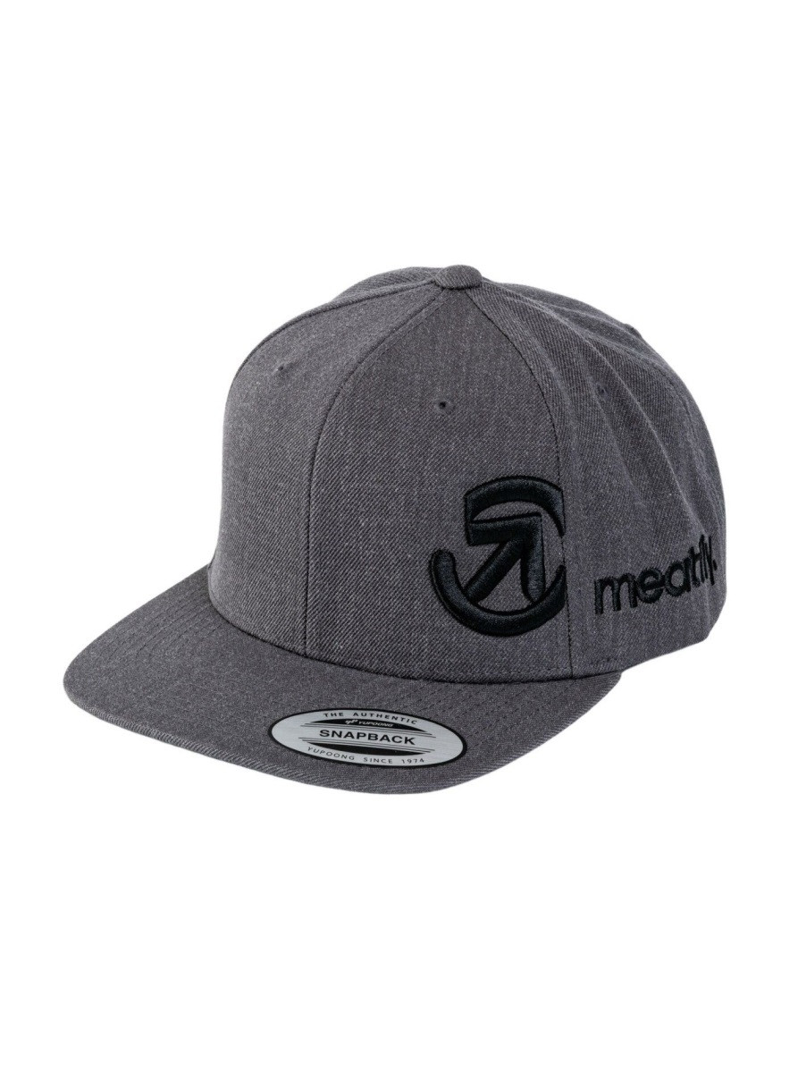 Kšiltovka meatfly jacob snapback tmavě šedá one size