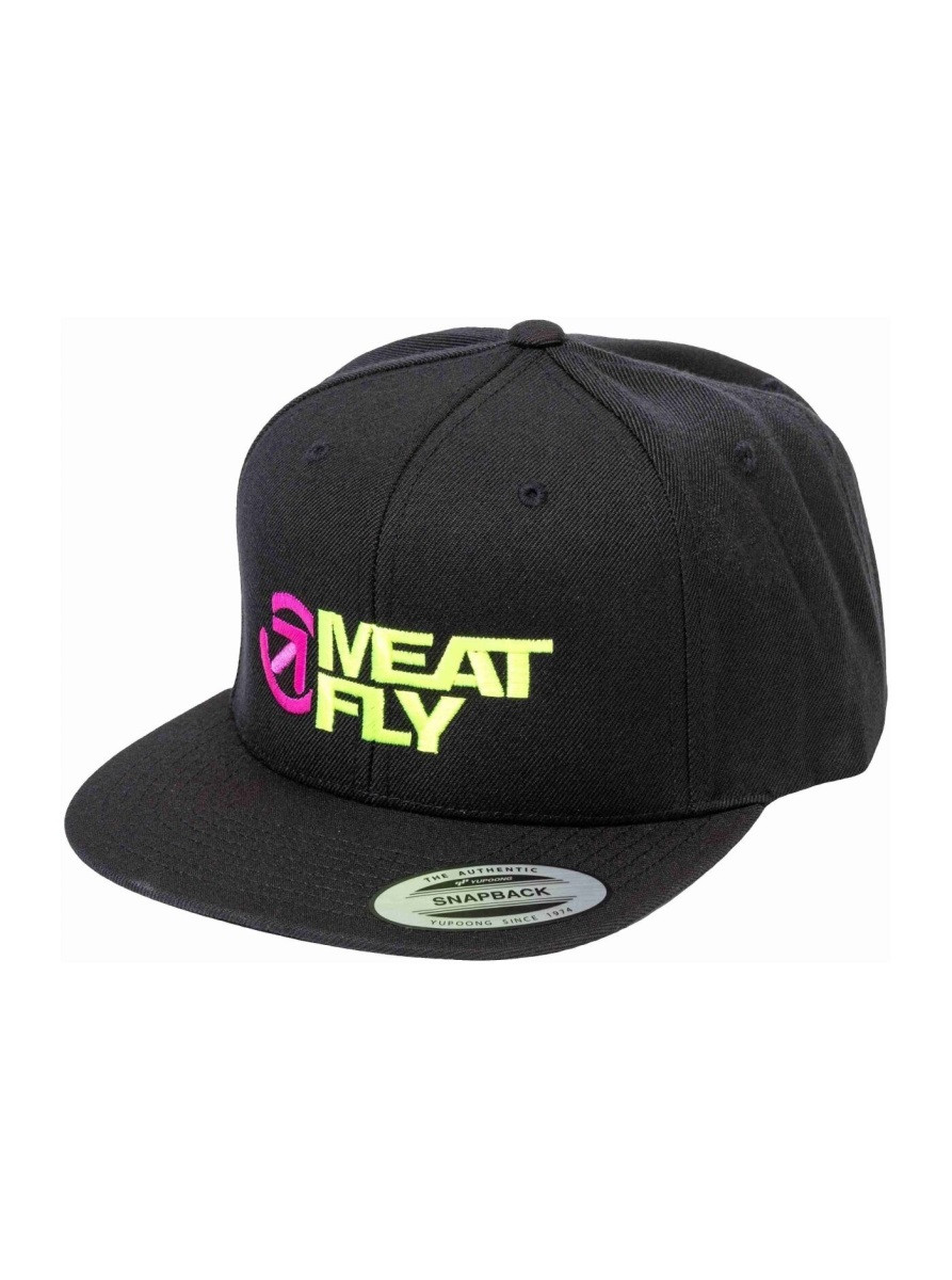 Kšiltovka meatfly ness snapback černá/žlutá one size