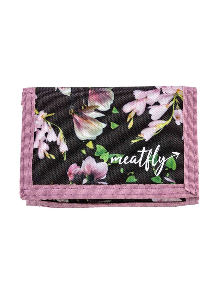 Peněženka meatfly huey černá/růžová one size