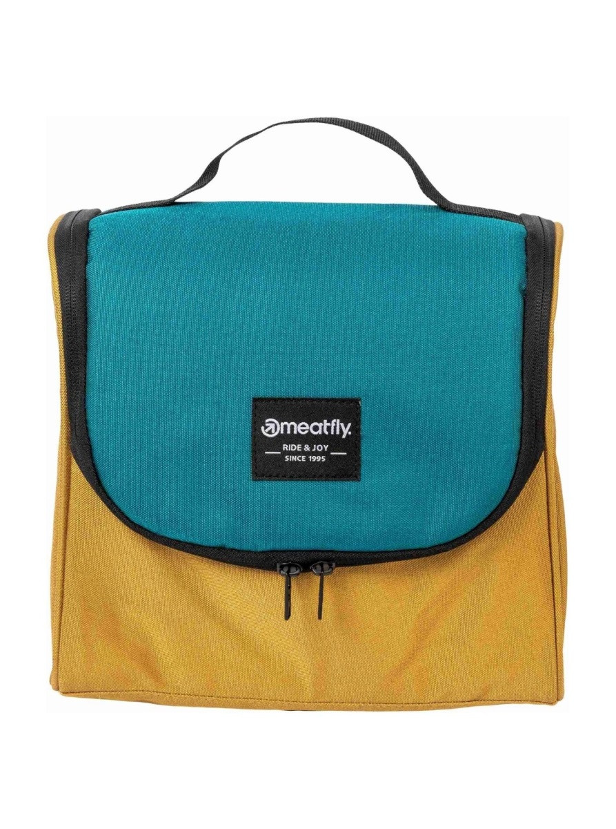 Toaletní taška meatfly specter petrolejová/žlutá 6 l