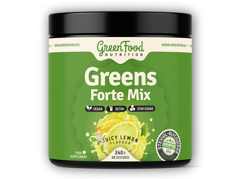 GreenFood Nutrition Greens forte mix 240g Varianta: jablkový juice