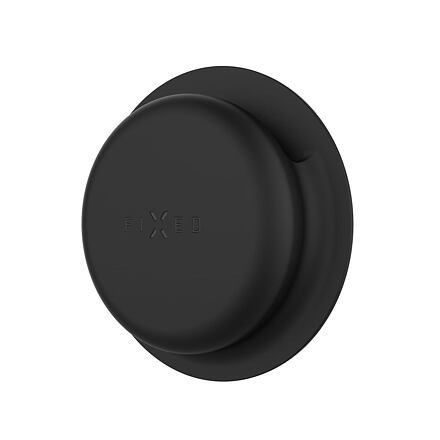 Silikonové nalepovací pouzdro FIXED Silky Sticker pro Apple AirTag, double pack, černé FIXSIL3M-756-BK