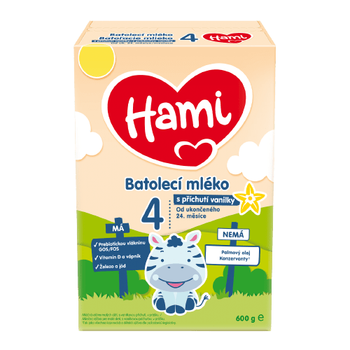 HAMI 4 Vanilka batolecí mléko 600 g