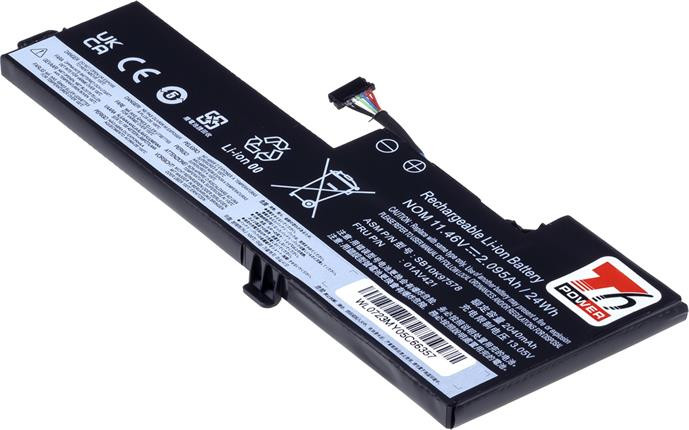 Baterie T6 Power Lenovo ThinkPad T470, T480, internal, 2095mAh, 24Wh, 3cell, Li-pol