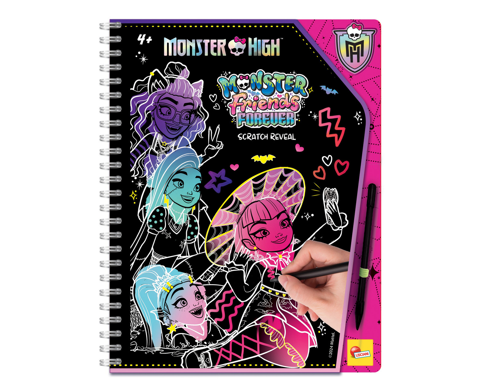 Monster High Vyškrabávací omalovánky Kamarádky navždy