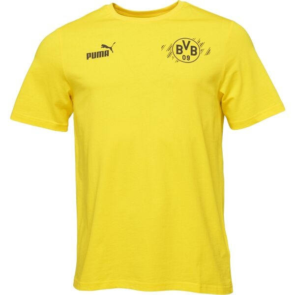 Puma BORUSSIE DORTMUND FOTBAL CULTURE TEE Pánské triko, žlutá, velikost
