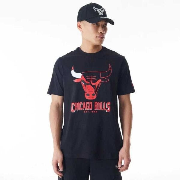 New Era CHICAGO BULLS NBA LOGO Pánské triko, černá, velikost