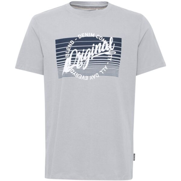 BLEND REGULAR FIT Pánské tričko, šedá, velikost