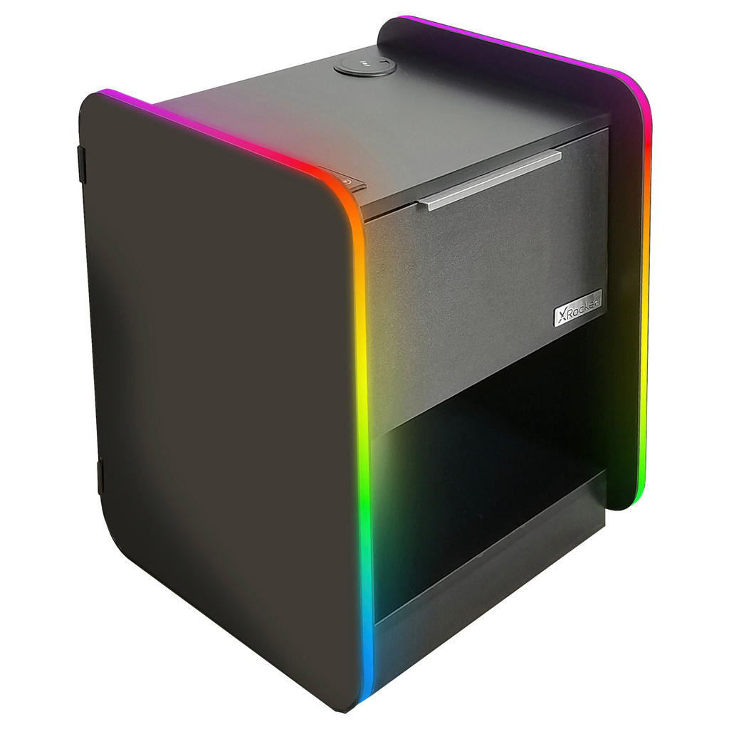 X Rocker NOČNÍ STOLEK, černá, 45/55,5/40 cm