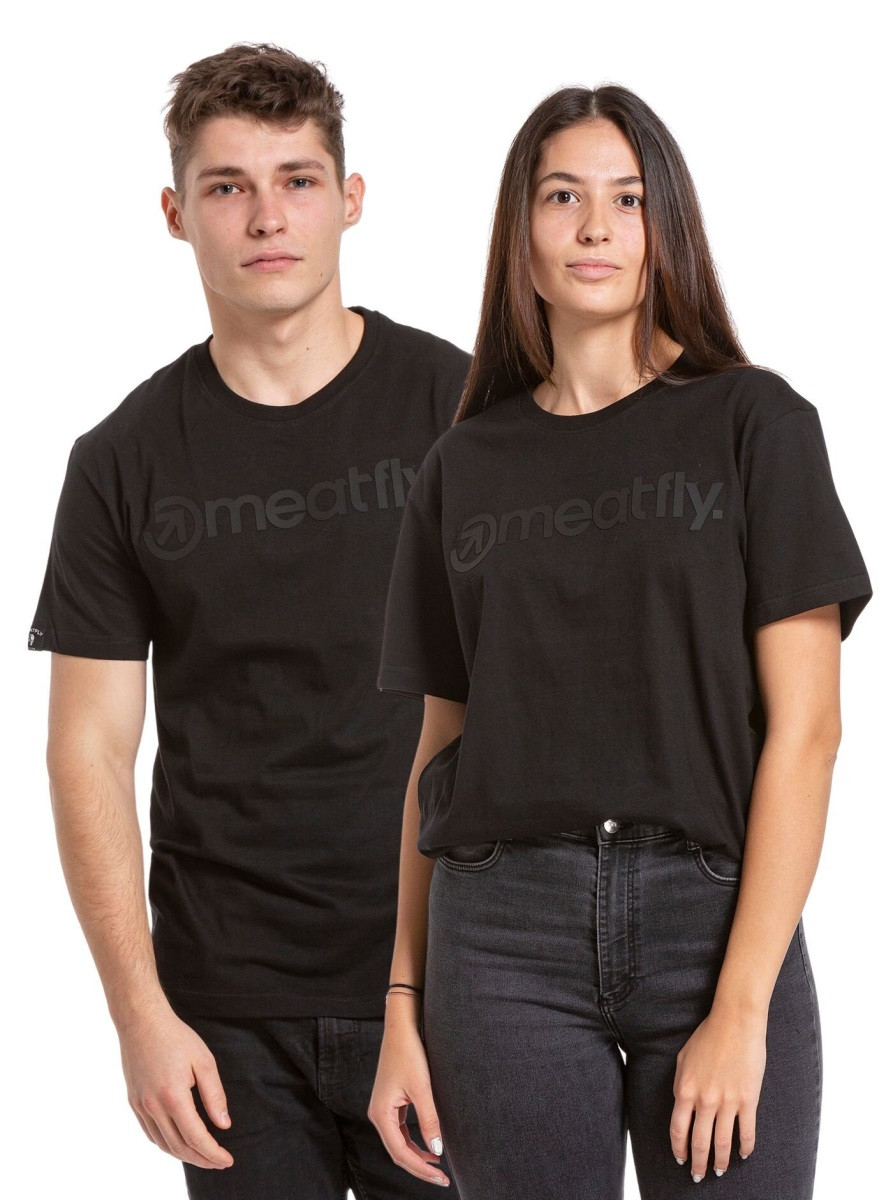 Pánské tričko meatfly joe černá/černá s