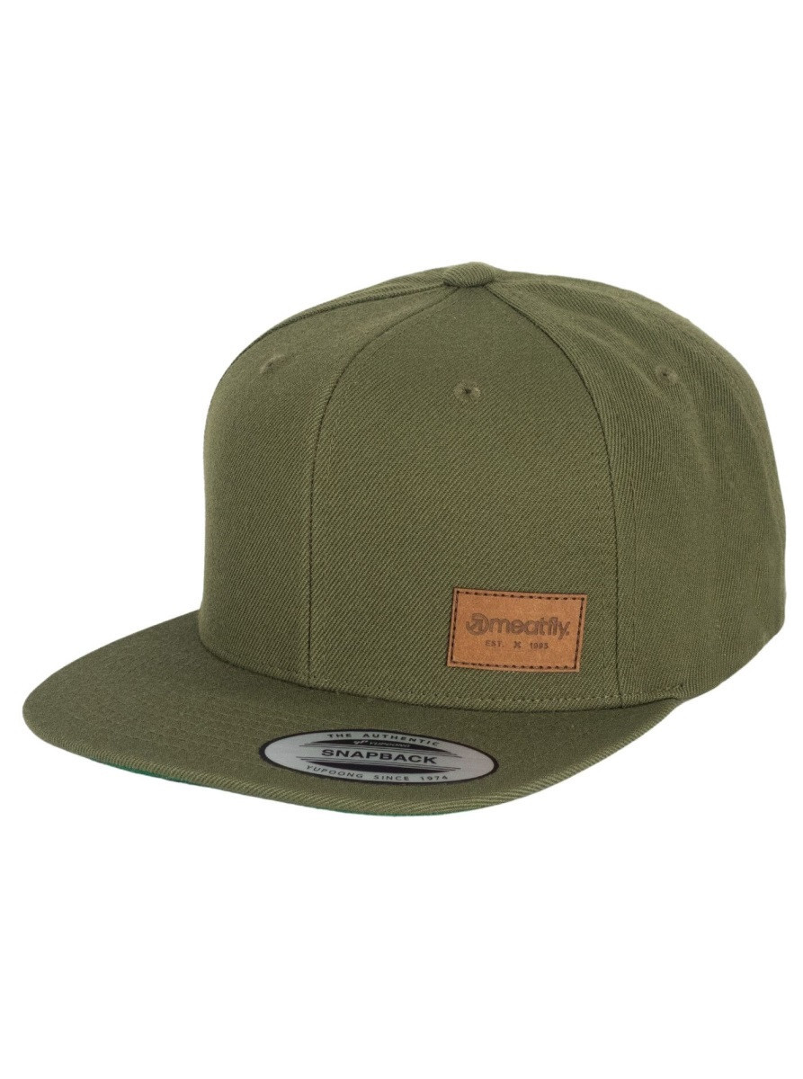 Kšiltovka meatfly flanker snapback zelená one size