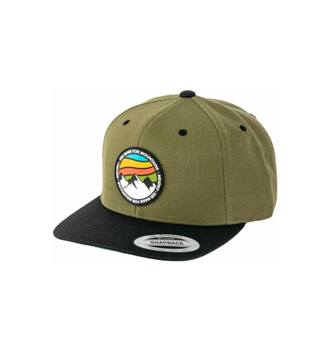 Kšiltovka meatfly flanker snapback olivová one size