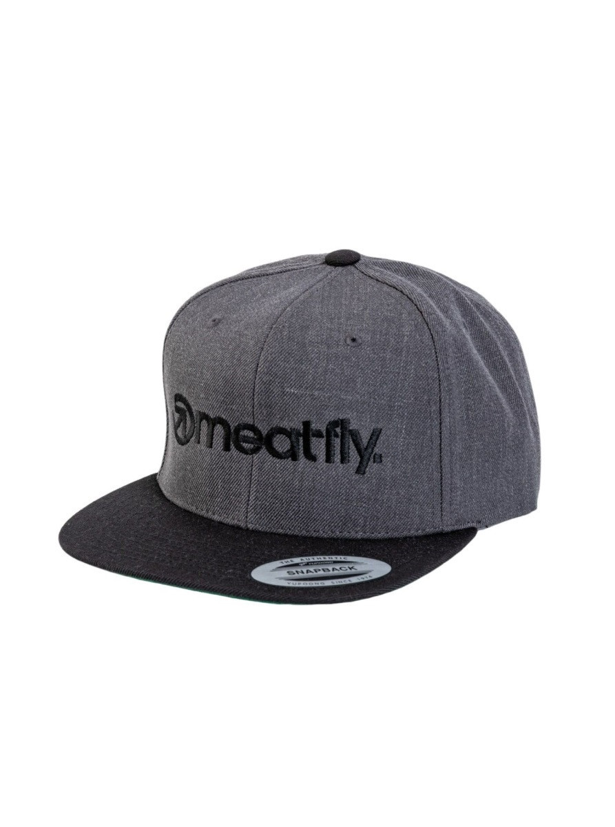 Kšiltovka meatfly rens snapback tmavě šedá one size