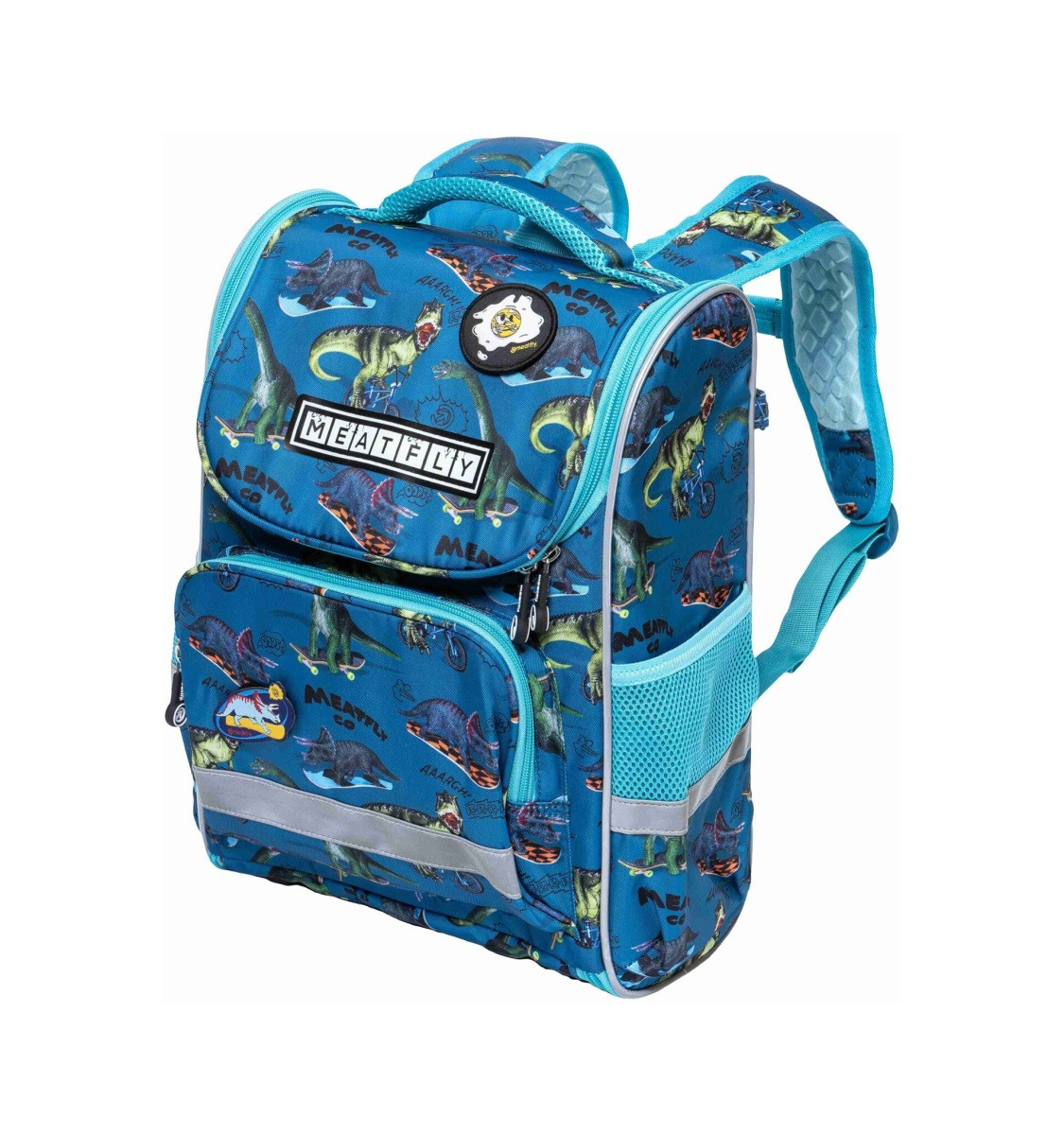 Školní aktovka meatfly alex modrá one size