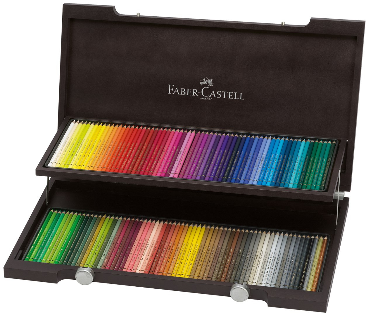 Faber-Castell Faber-Castell, 110013, Polychromos, umělecké pastelky nejvyšší kvality, dřevěná kazeta, 120 ks