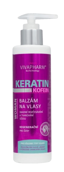 VIVAPHARM Keratinový balzám na vlasy pro ženy 200 ml