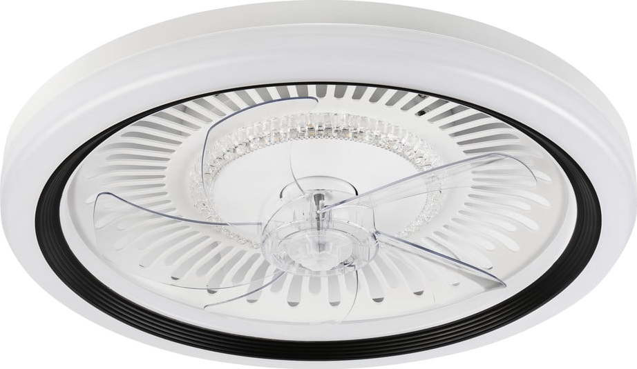 Bílé LED stropní svítidlo s ventilátorem Gemma – LAMKUR