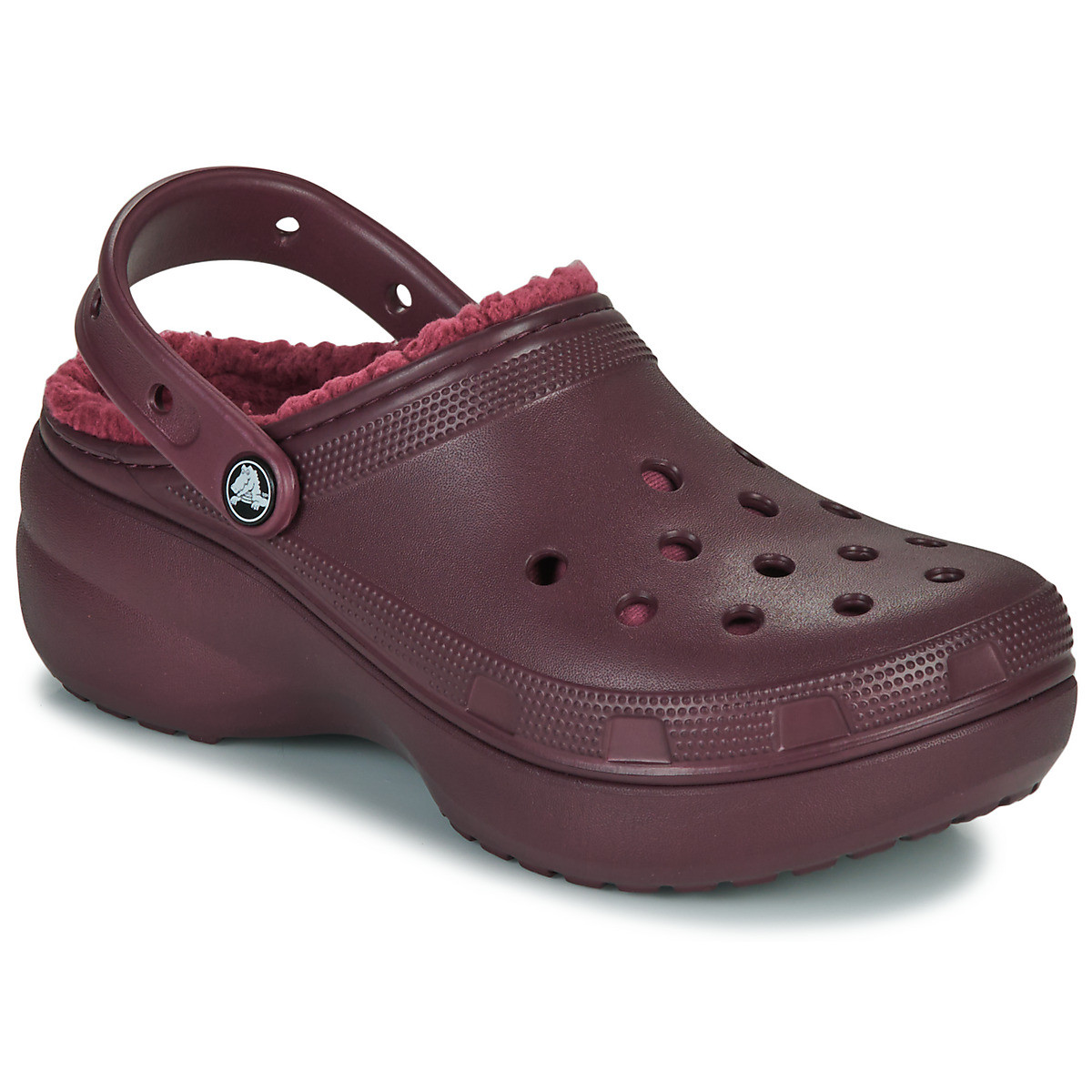 Crocs  Classic Platform Lined Clog W  Bordó