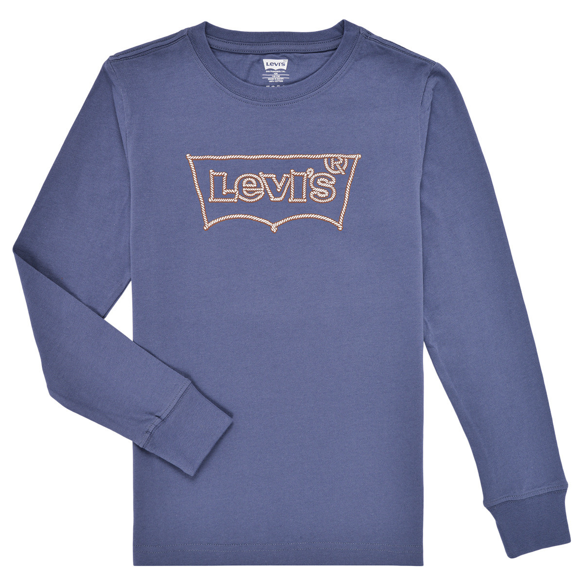 Levis  LVB ROPE BATWING LS TEE  Tmavě modrá