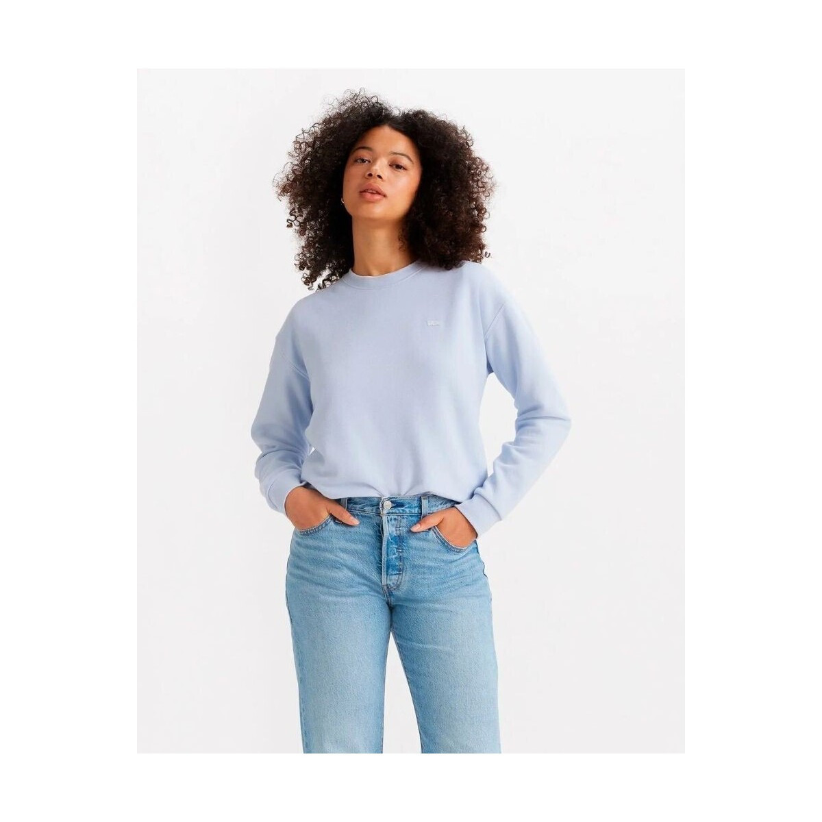 Levis  A5942 0020 EVERYDAY SWEATSHIRT  Modrá