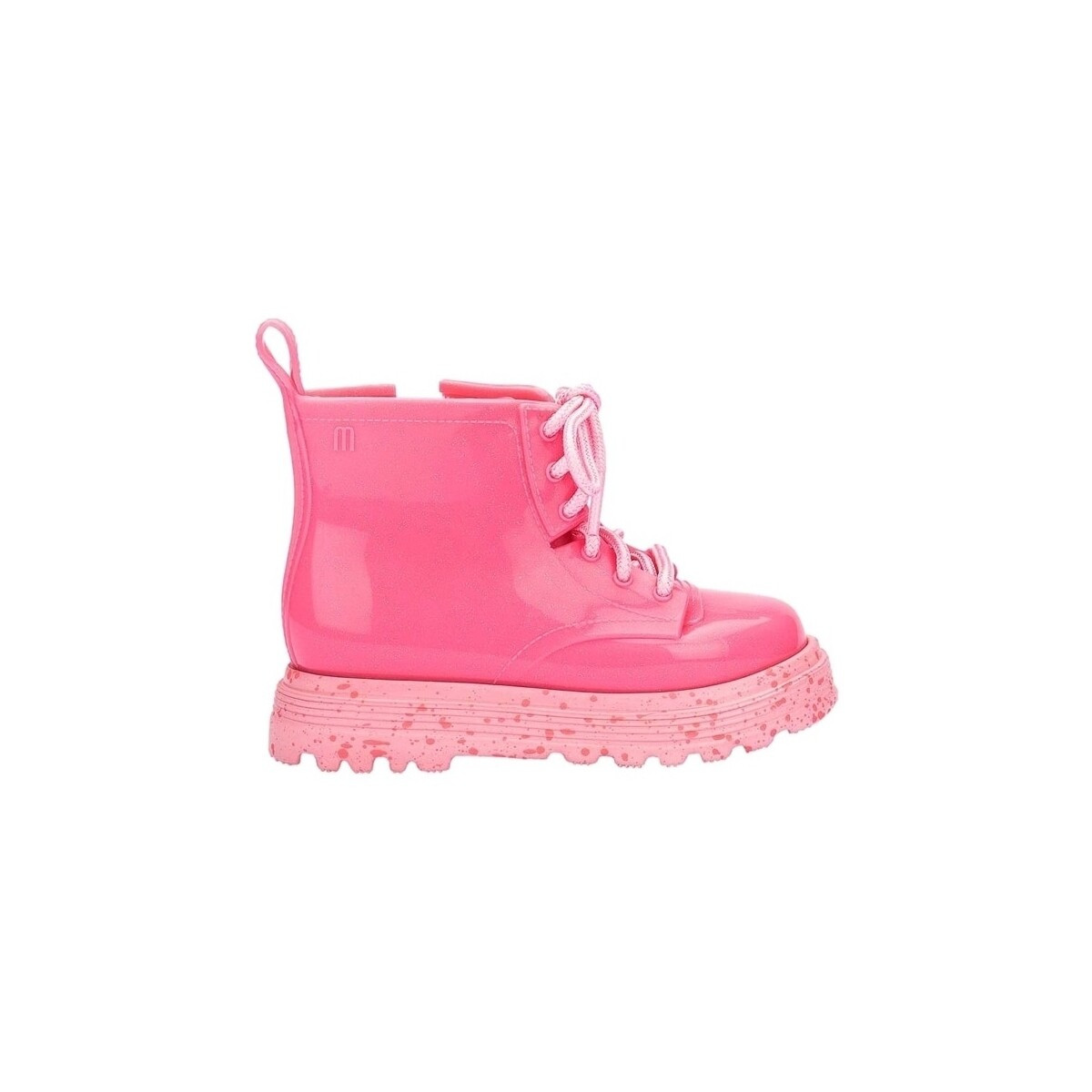 Melissa  MINI  Coturno Baby Boots - Glitter Pink  Růžová